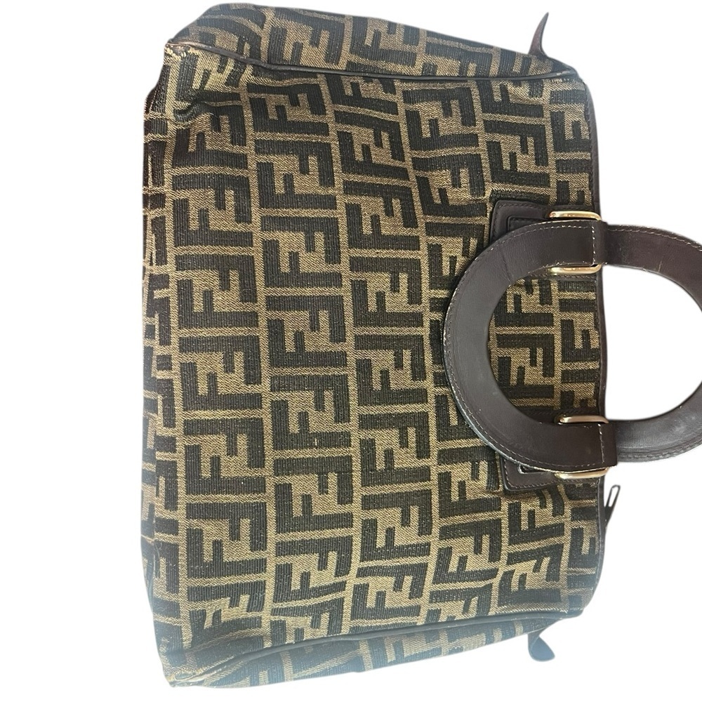 Vintage Fendi Zucca print Top Handle Bag - Picture 6 of 9